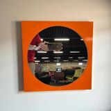Miroir mural vintage orange / miroir / décoration