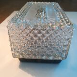 Cast glass ceiling lamp