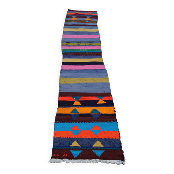 Tapis de couloir turc vintage 47x248 cm