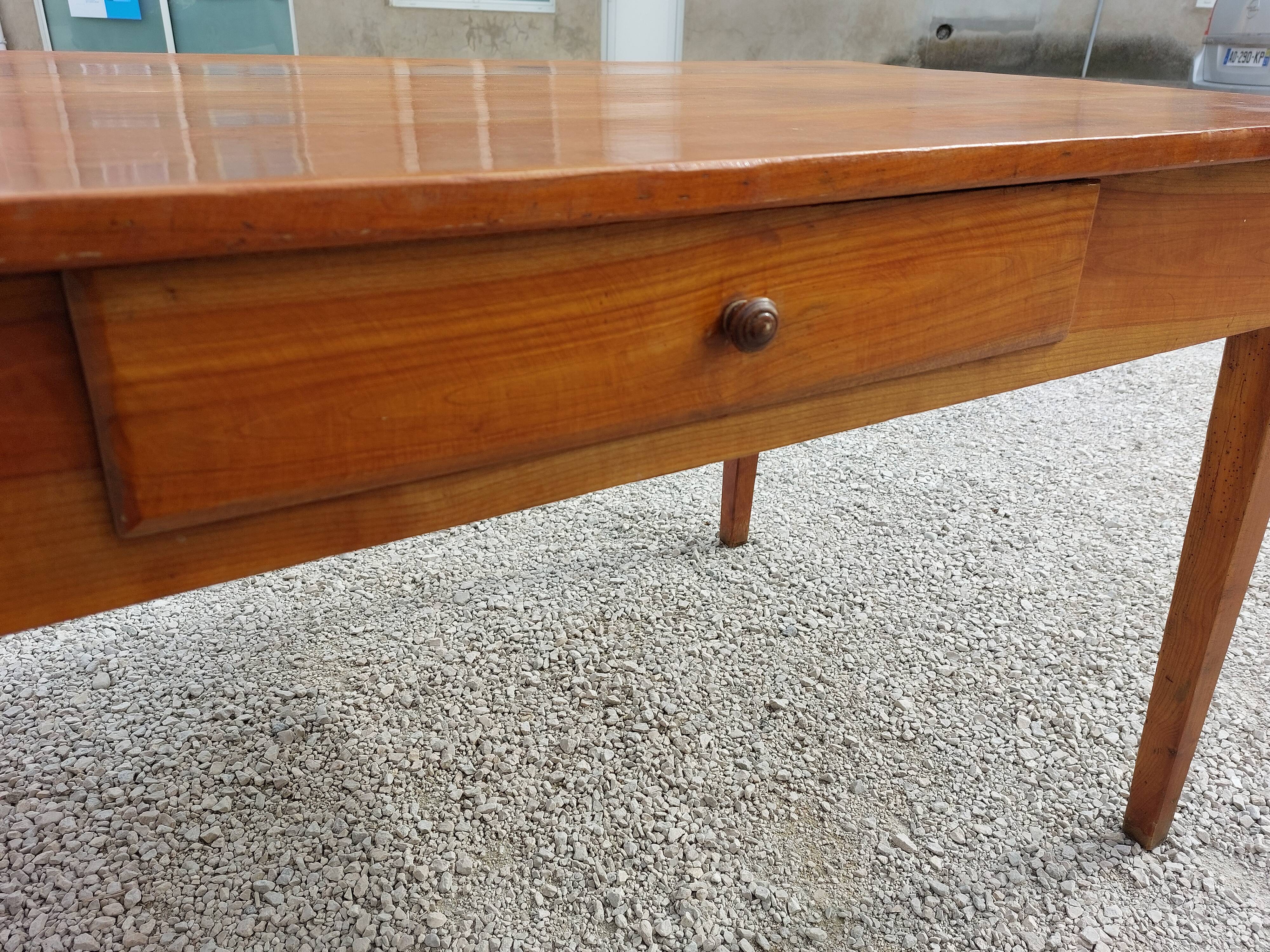 Cherry farm table 19th -1m50