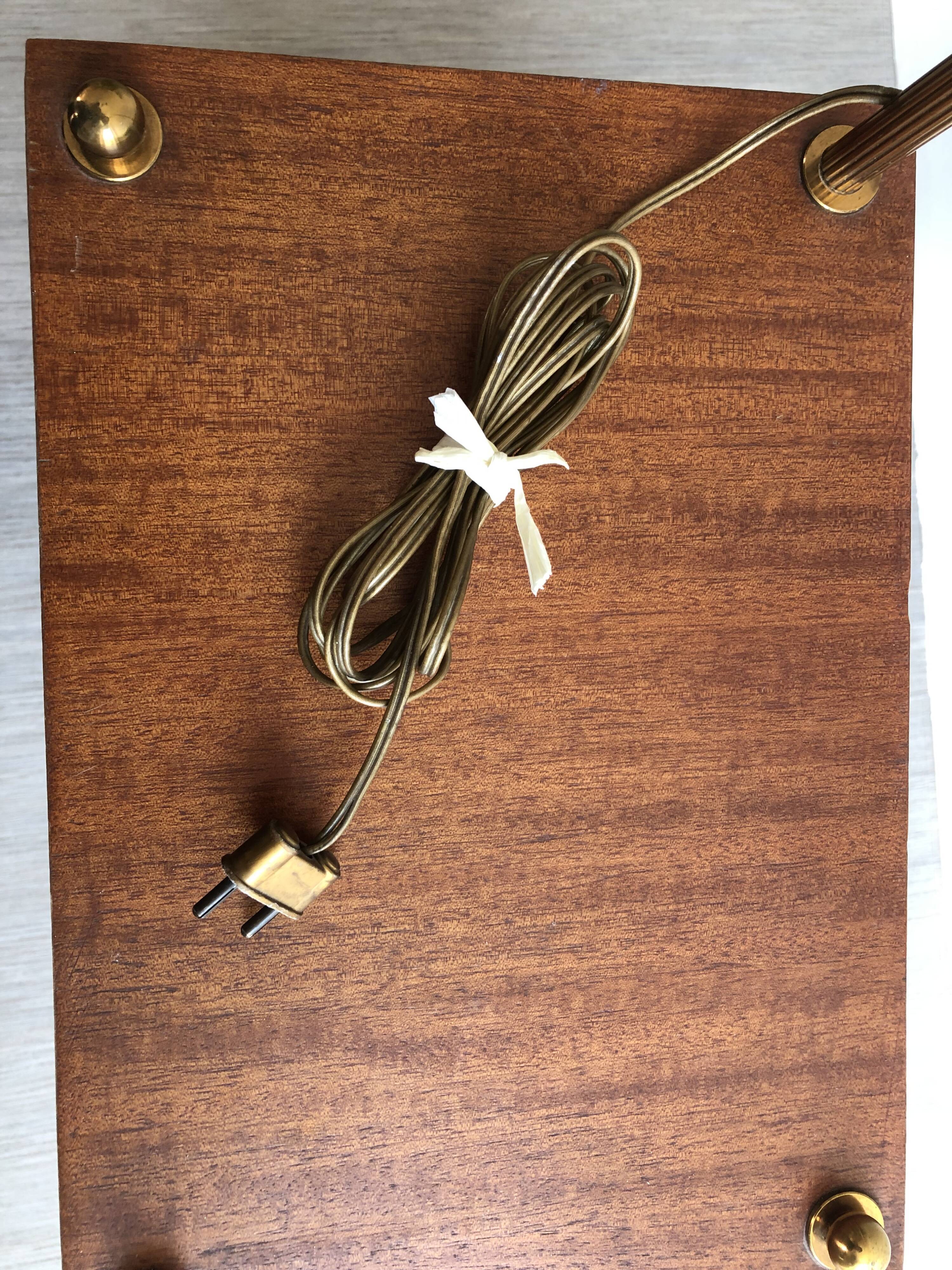 Vintage brass reading light