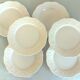 SIX Limoges Dinner Plates.  White Limoges Porcelain Plates.
