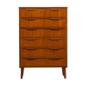 Trekanten chest of drawers in teak Danish mid century modern dresser by Klaus Okholm
