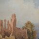 French School of the early 20th century “The Ruins” Watercolor
