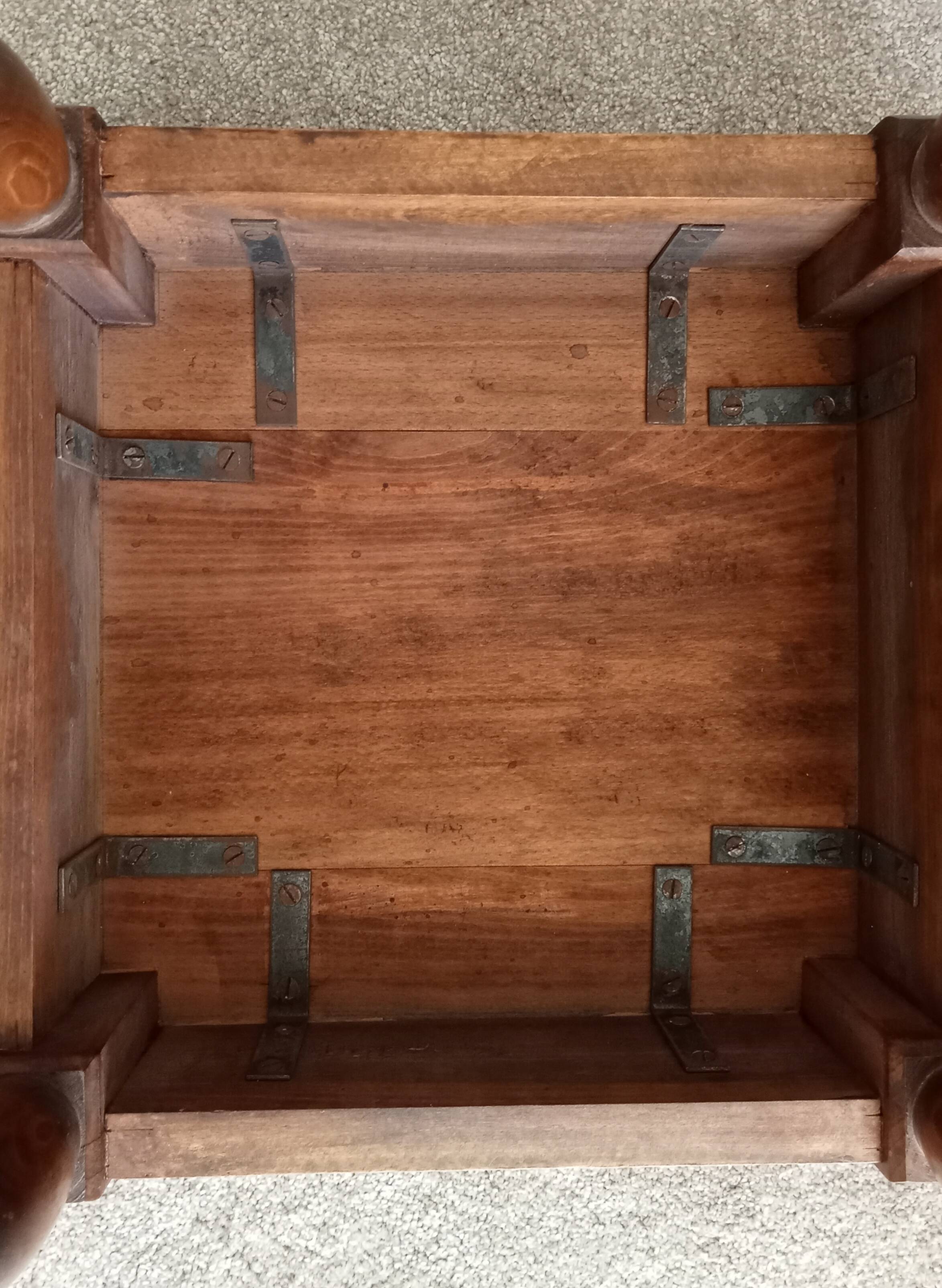 Early 20th century side table in solid oak