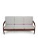Grey reupholstered Paper Knife sofa model 212 by Kai Kristiansen, 1950s