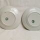 2 old plates st amand, 20 cm. barbotine, art nouveau 1900