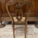 Suite de 6 chaises Louis Philippe en noyer et cannage