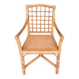 Vintage rattan armchair