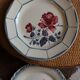 Lot 2 small plates Digoin Sarreguemines Malmaison Marinette