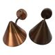 4 Westal copper wall lights