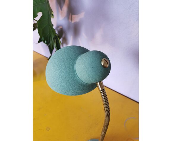 Lampe cocotte flexible turquoise, 1960