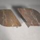 Sculptural Italian coffee tables in Breccia marble, 1970.