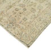 Hand-knotted distressed turkish beige carpet 156 cm x 246 cm