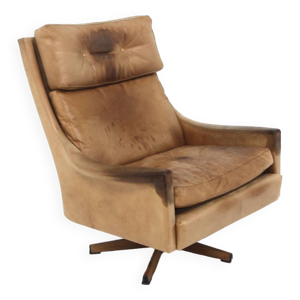Fauteuil scandinave rotatif