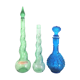 Three glass decanters from Empoli, Italy 1960