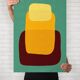 Abstract art print. (50x70cm).