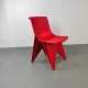 Modernist futuristic endless style printed chair attributed to Dirk van de Kooij, 2000s