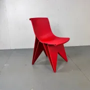 Chaise imprimée au style moderne futuriste et infini attribuée à Dirk van de Kooij, années 2000.
