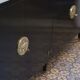 4-Door black laced enfilade by Jean Pascaud 1940 1945 art deco