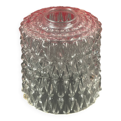 Abat jour suspension verre moulé vers 1960/70