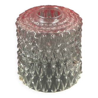 Molded glass pendant lampshade circa 1960/70