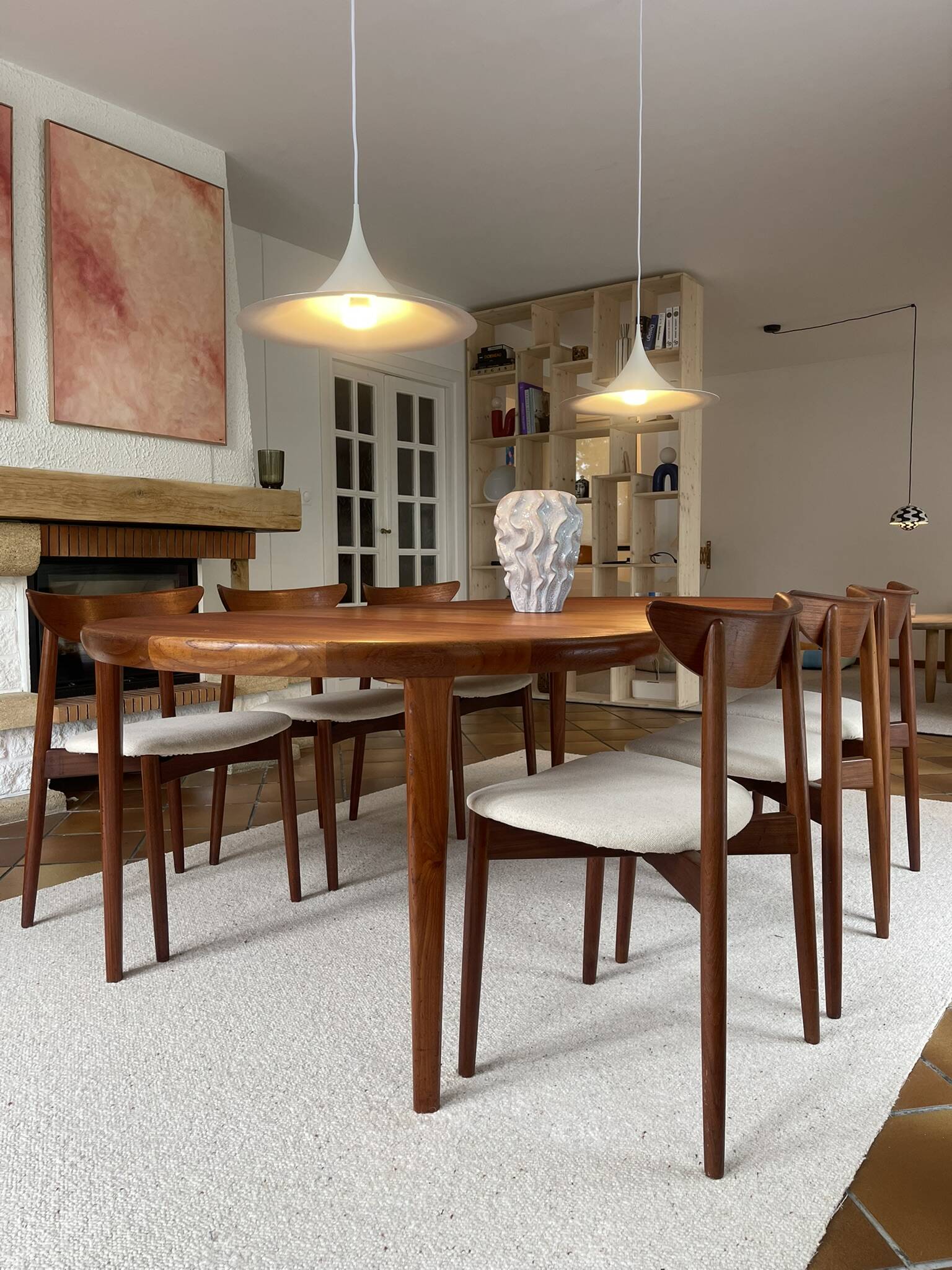 Lot de 6 chaises en Teck par Harry Østergaard Model 58