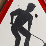 Enamelled sheet metal panel - 50s