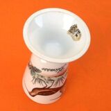 2 mazagrans decor woodcock / partridge limoges porcelain made in france