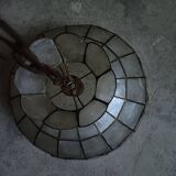 Mother-of-pearl and brass lampshade