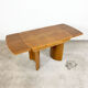 Extendable art deco dining table walnut veneer