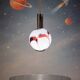 Vintage Italian design glass Carlo Moretti Murano pendant lamp