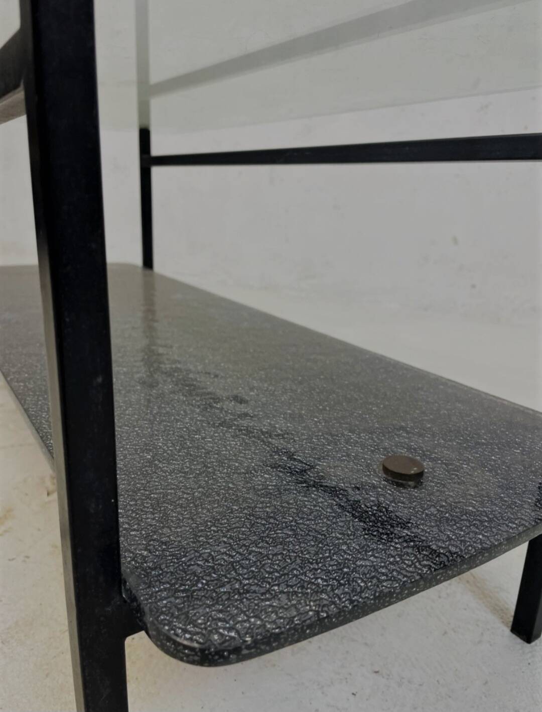 1950s glass coffee table