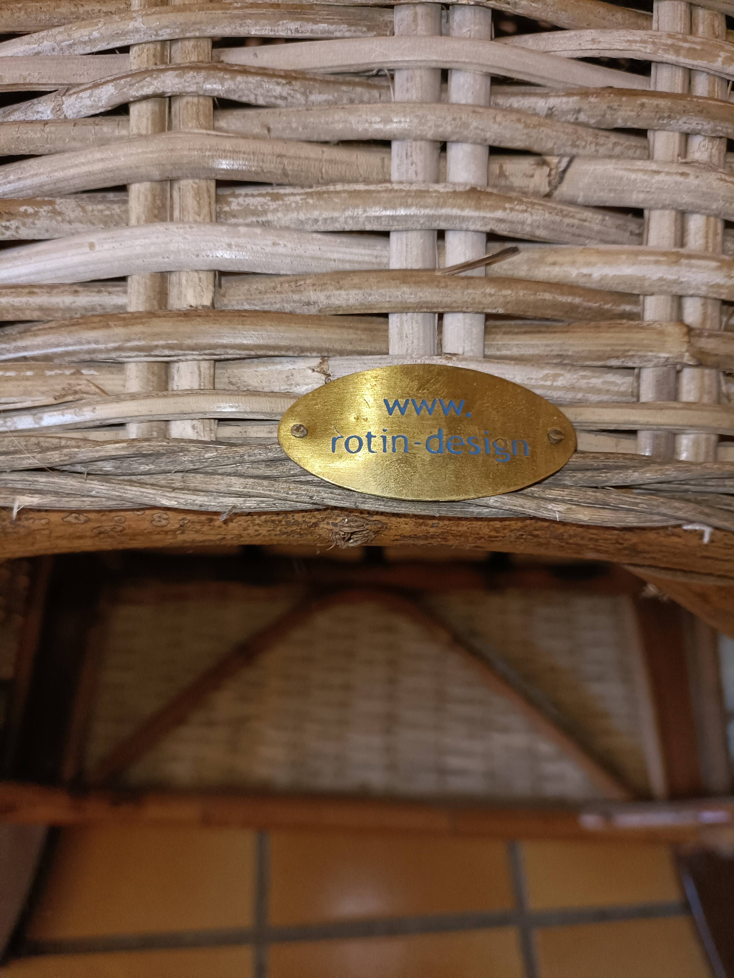 Rattan armchair modern design