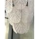 Contemporary White Graniglia Petal Chandelier by Simoeng