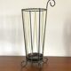 Vintage umbrella door in wrought iron and scoubidou 60s