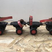 Old pair of roller skates germina metal black