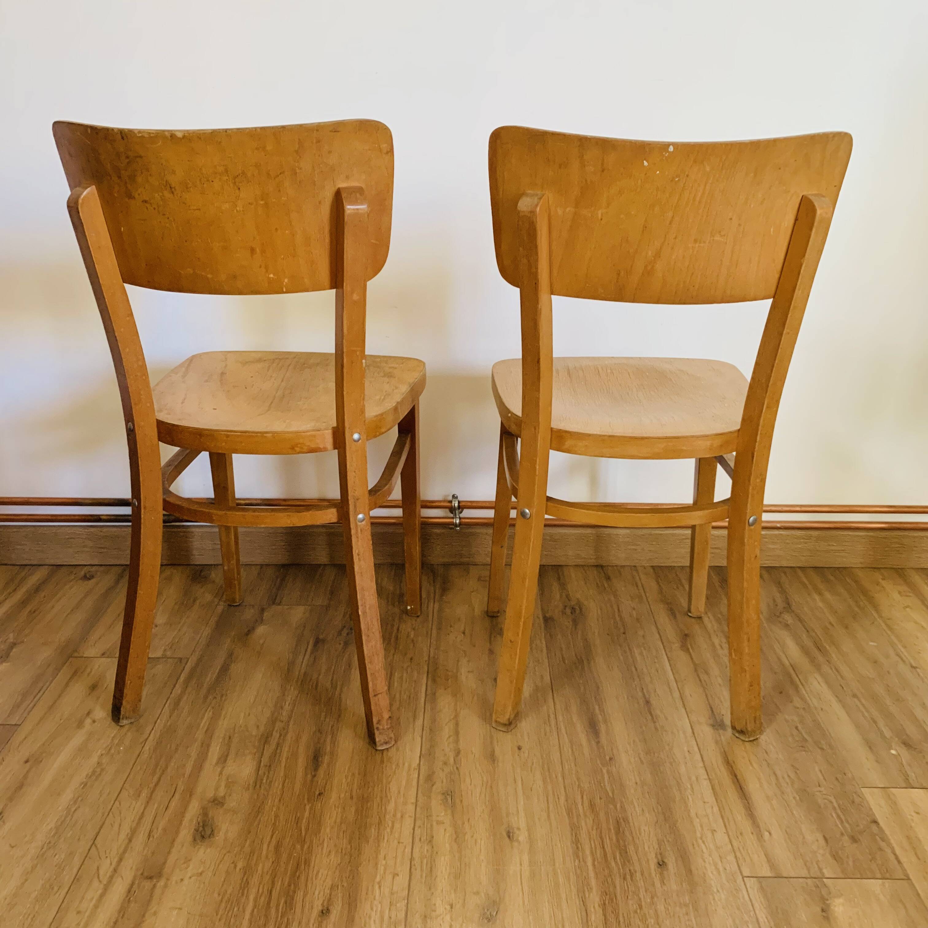 Pair of Thonet bistro chairs