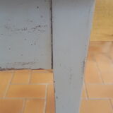 Small sky blue patina farm table