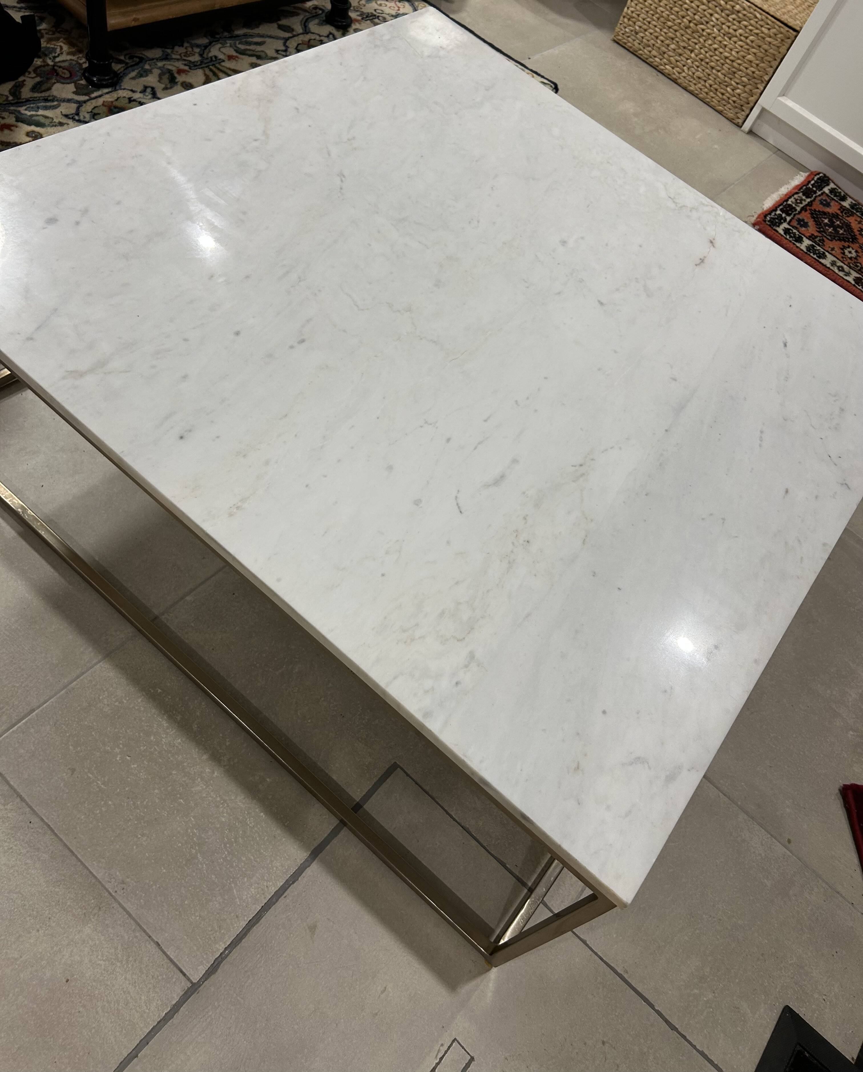 Marble coffee table