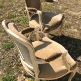 Pair of armchairs style Louis XV