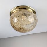 Murano Glass Ceiling Lamp with Caramel Effect, 1960s