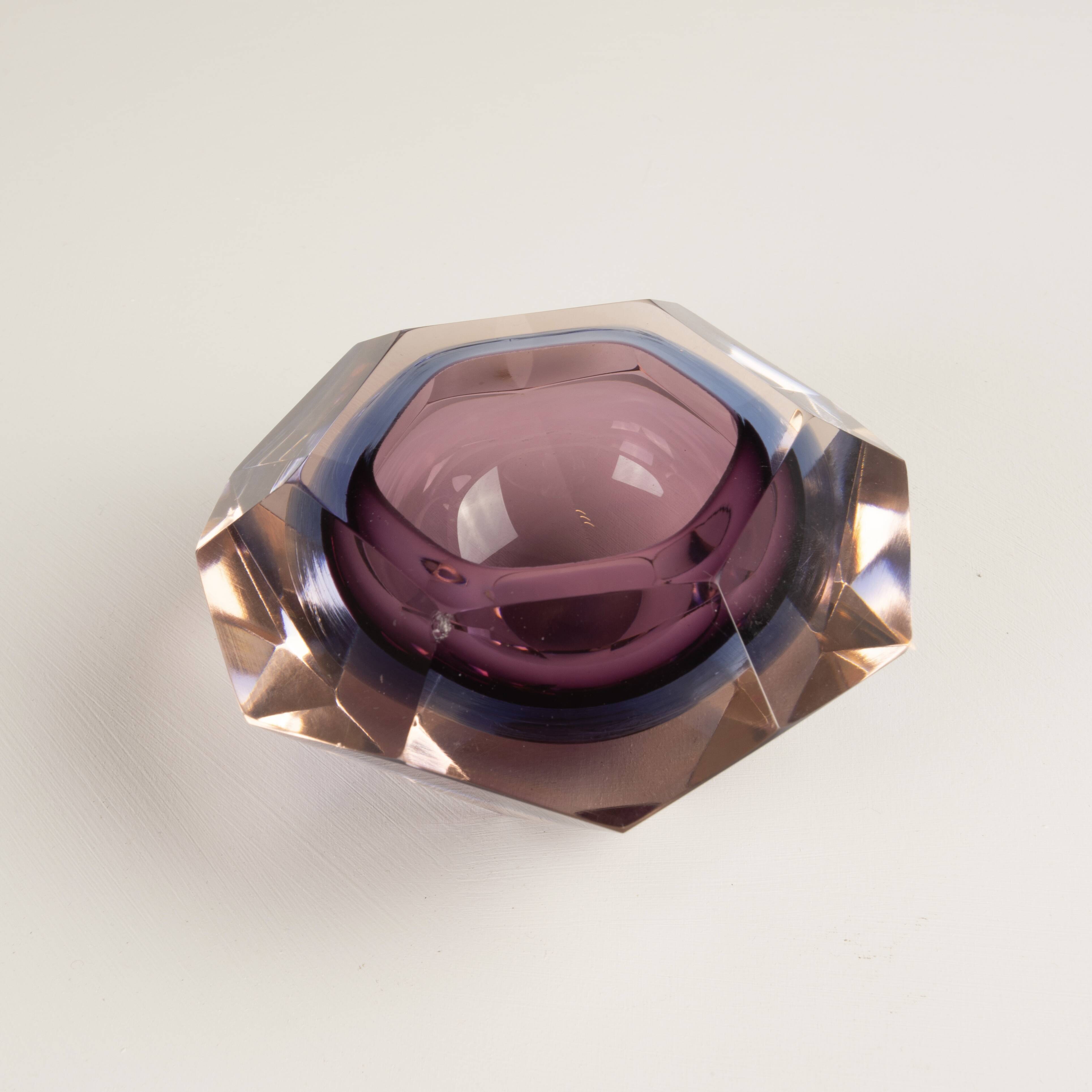 Sculptural ashtray attributed to Flavio Poli for Seguso Vetri d’Arte 1970