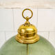 Table lamp in brass and blown glass, Caccia Dominioni style 60s