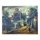 Tableau: Oil on canvas: reproduction of the cabaret le lapin agile.