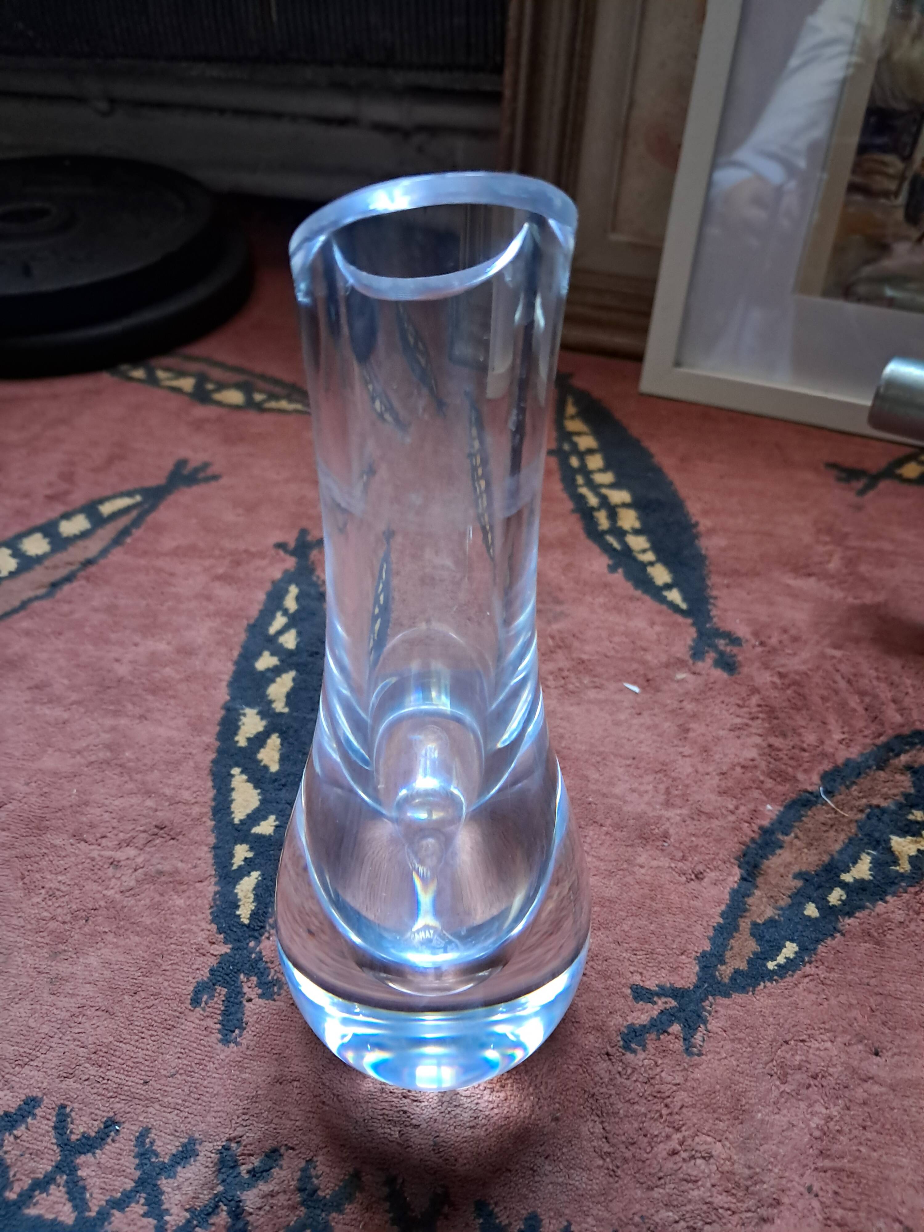 Vintage Baccarat glass vase