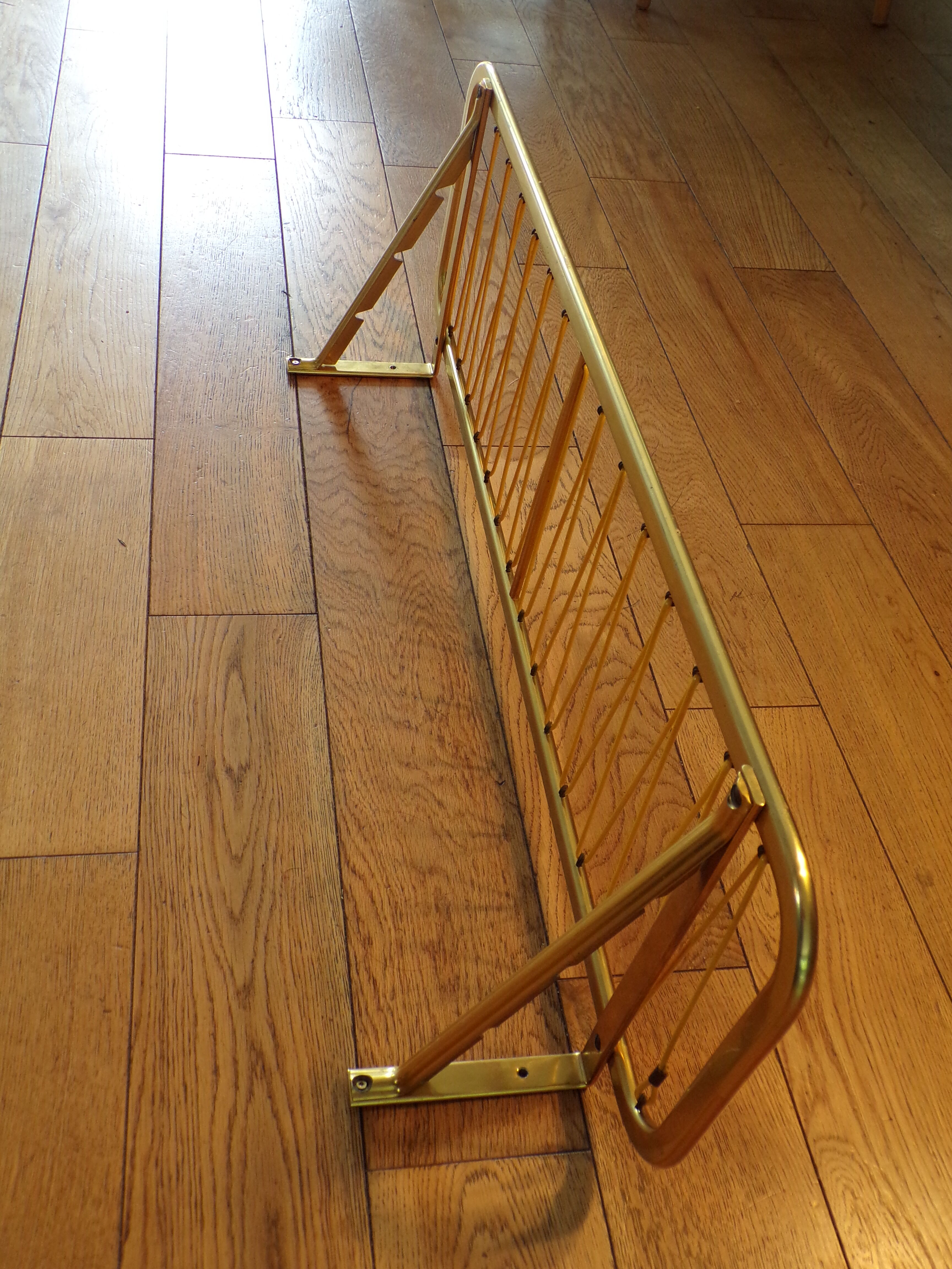 Vintage train luggage holder