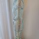 Glass medieval knight-shaped decanter bottle - vintage