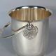 Christofle silver metal ice bucket decorated with palm leaves Superb condition SB907