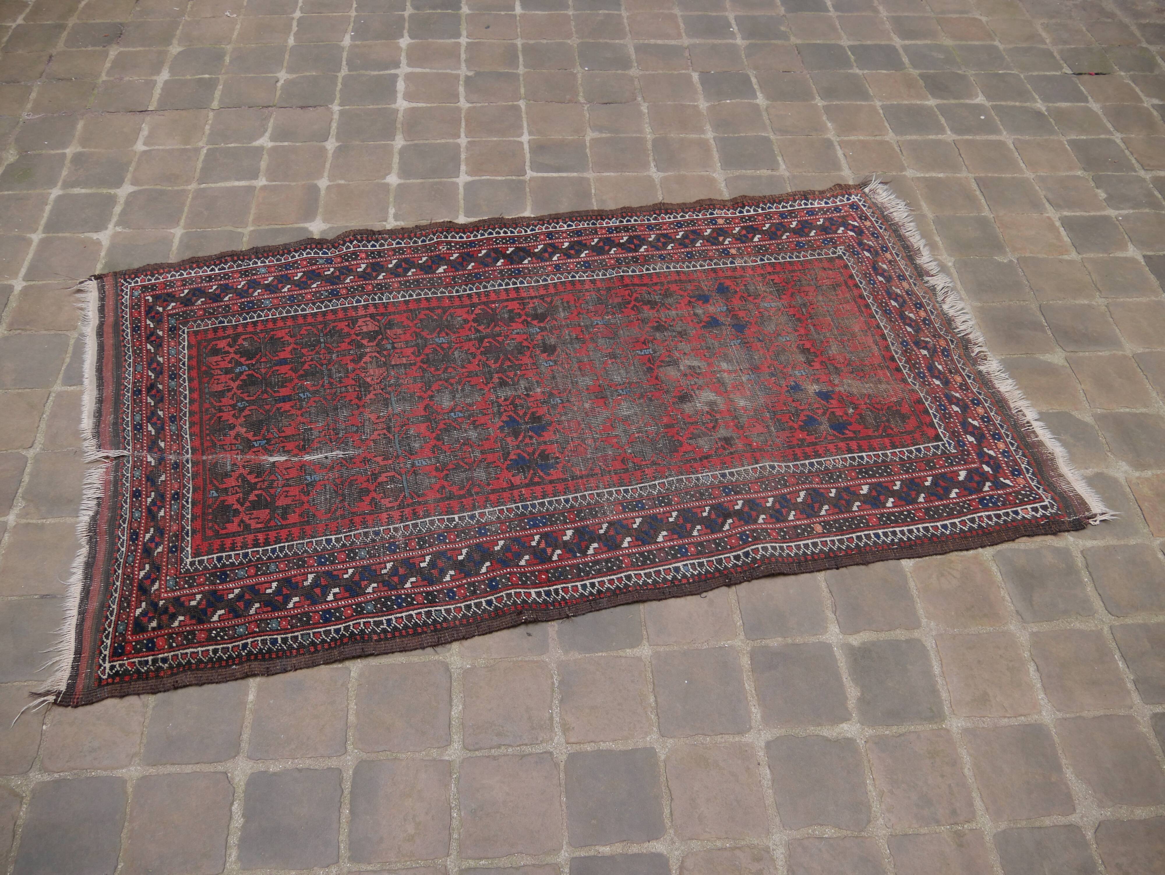 Oriental carpet handmade Persian Belouch